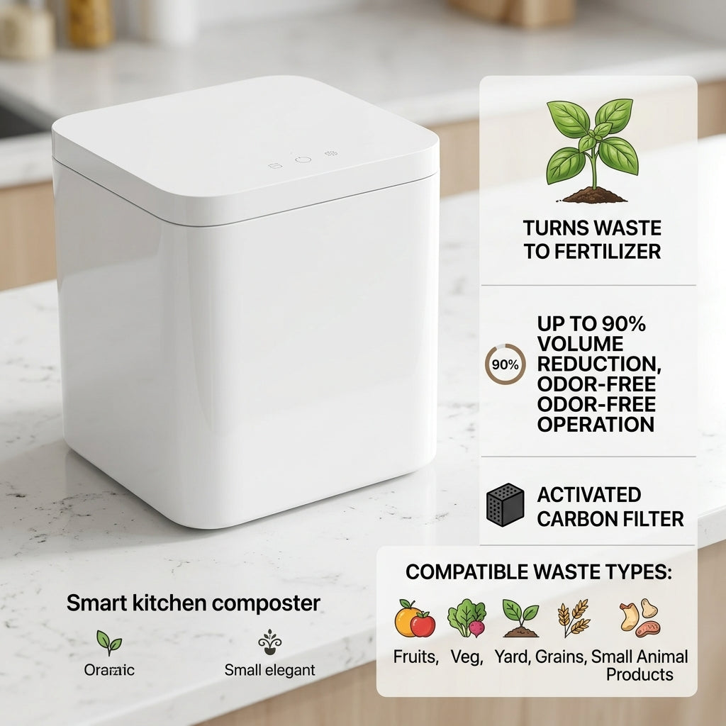 No Waste Smart Kitchen Food Composter Recycling Machine - Image 5