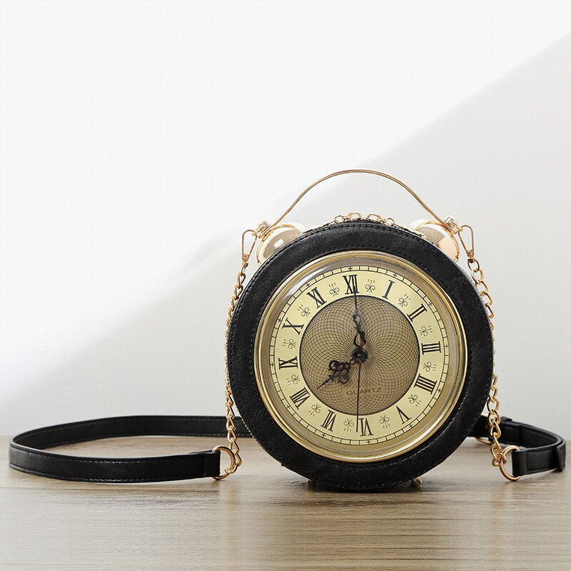 Vintage Time Creative Clock Crossbody Bag