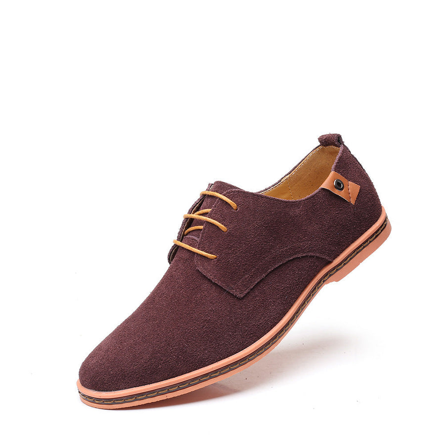 Real Suede Leather Oxford Formal Dress Shoes - Image 4