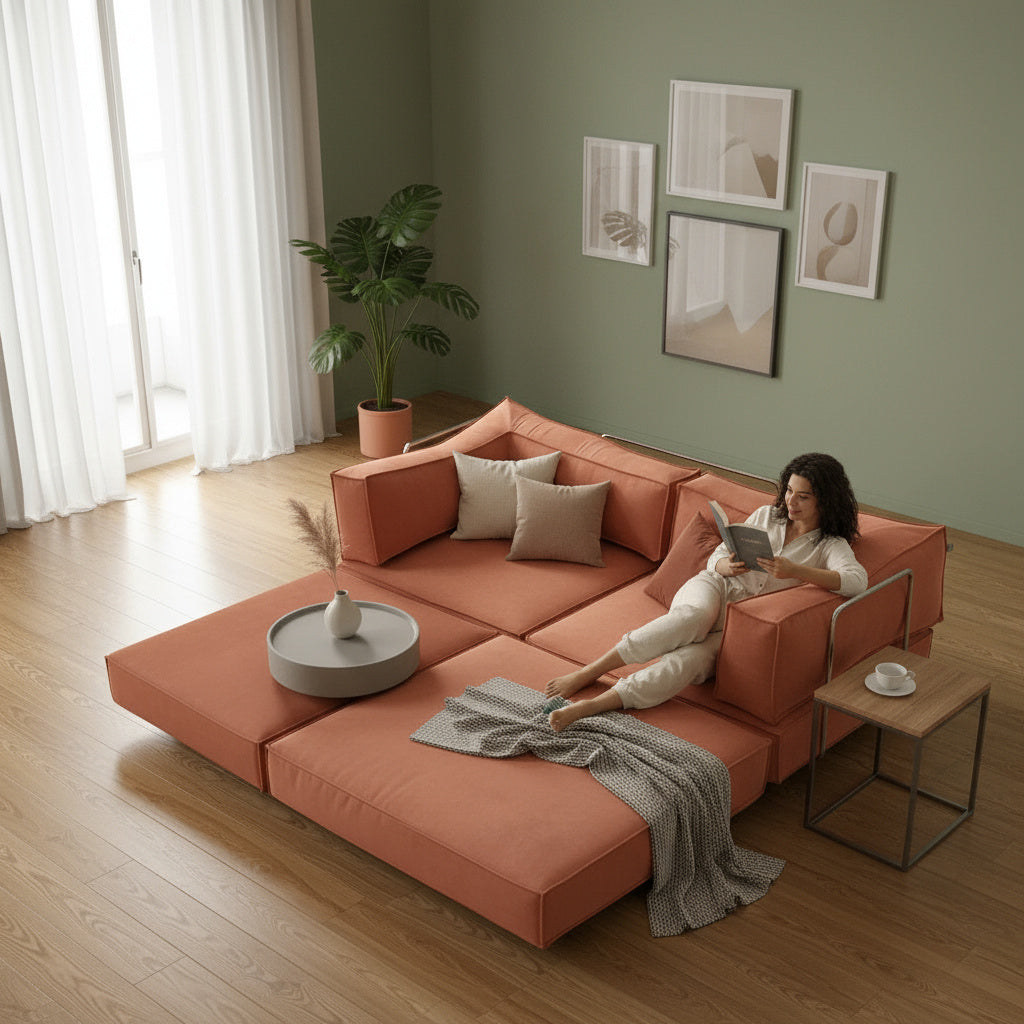 Flexible Lounge Cloud Comfort Convertible Sofa - Image 4