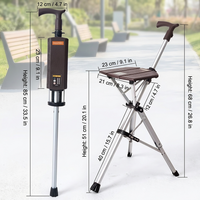 Elderly Foldable Walking Chair Stick - Image 6