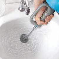 Manual Hand-Crank Drain Snake Shape Plumbing Tool - Image 0