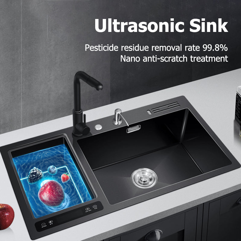 Ultra Wash with Ultrasonic Cleaning Elegant Efficient Kitchen Sink - Image 4