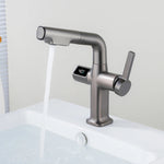 Elegant House Brass Aqua View Bathroom Digital Faucet