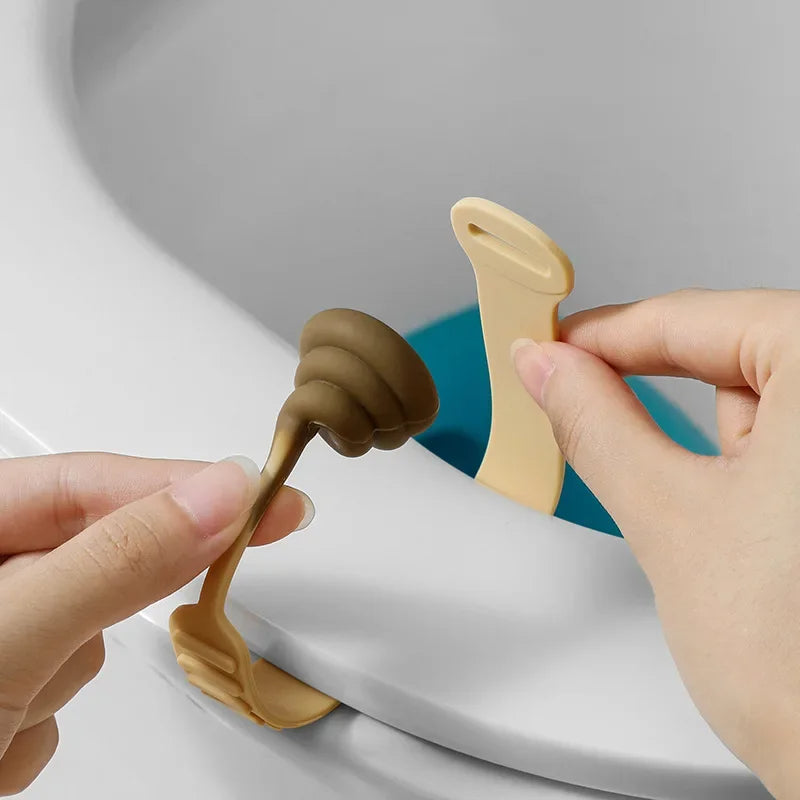 Poop Shape Silicone Toilet Lid Lifter