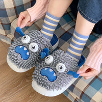Silly Monster Plush Slippers - Image 0