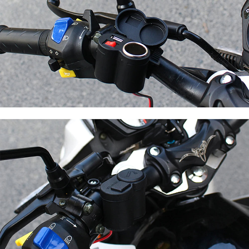 Motorcycle Waterproof Handlebar USB Charger