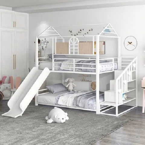 Loft-Style House Roof Frame Playhouse Bunk Bed - Image 5
