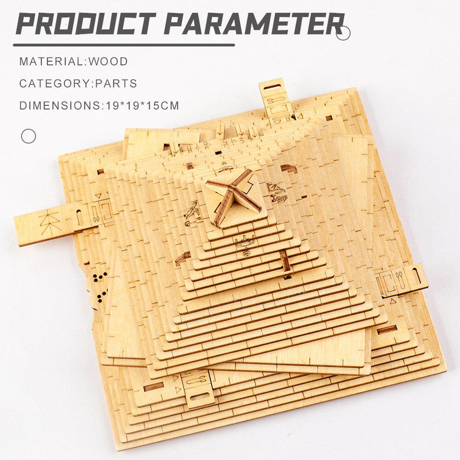 Wooden Assemble The Pyramid of Maya - Image 1