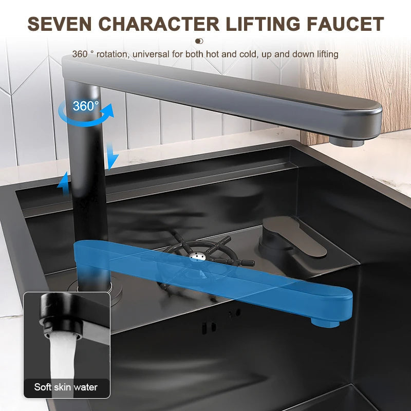 Hidden Cup Washer Sleek Stainless Steel Mini Sink - Image 3