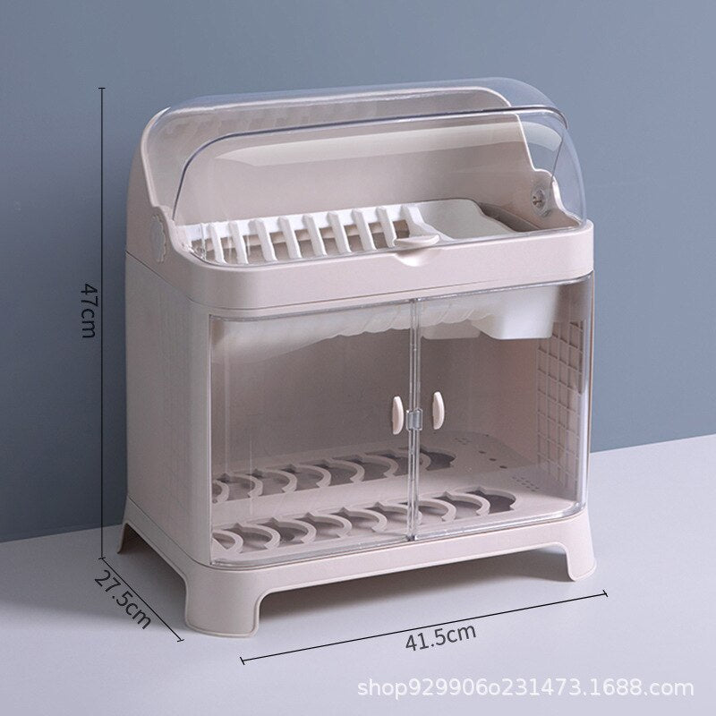 Dustproof Dish Organizer Drying Rack - Image 6