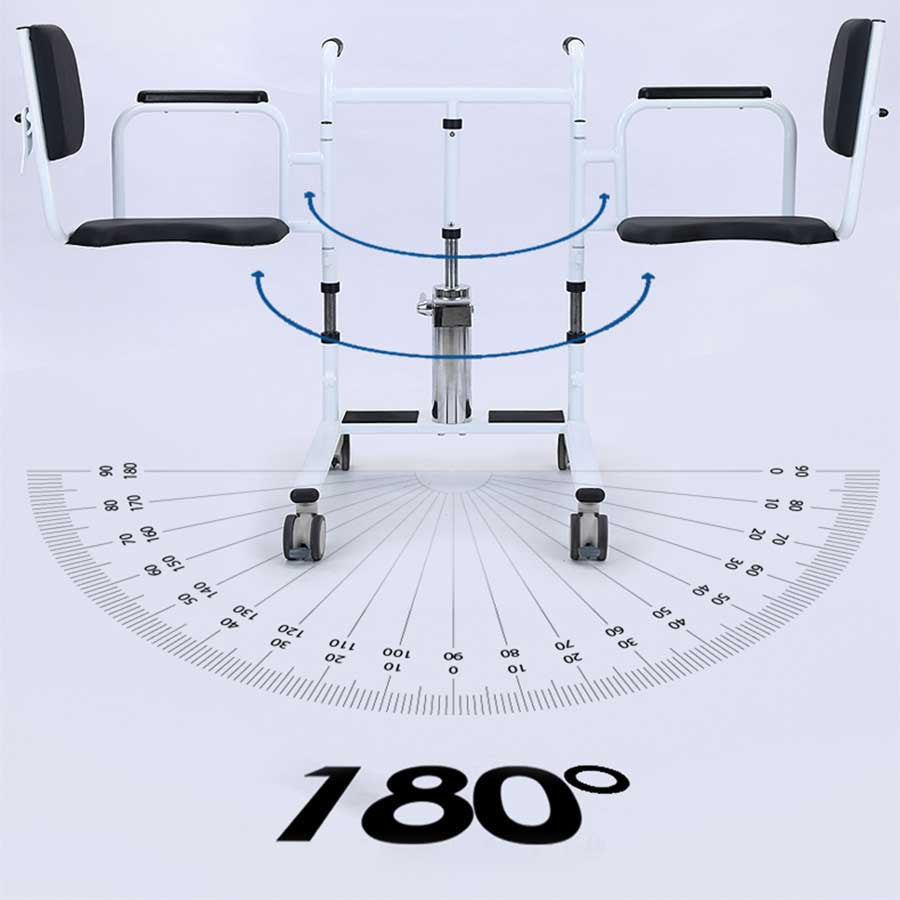 foot pedal lift hydraulic adjustable patient transfer chair Foot Pedal Lift Hydraulic Adjustable Patient Transfer Chair