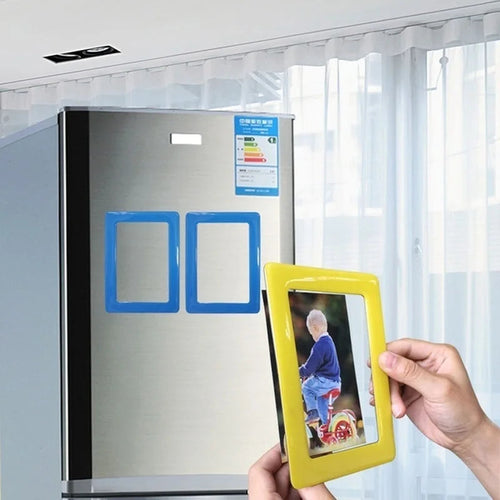 Magnetic Fridge Colorful DIY Photo Frames - Image 0