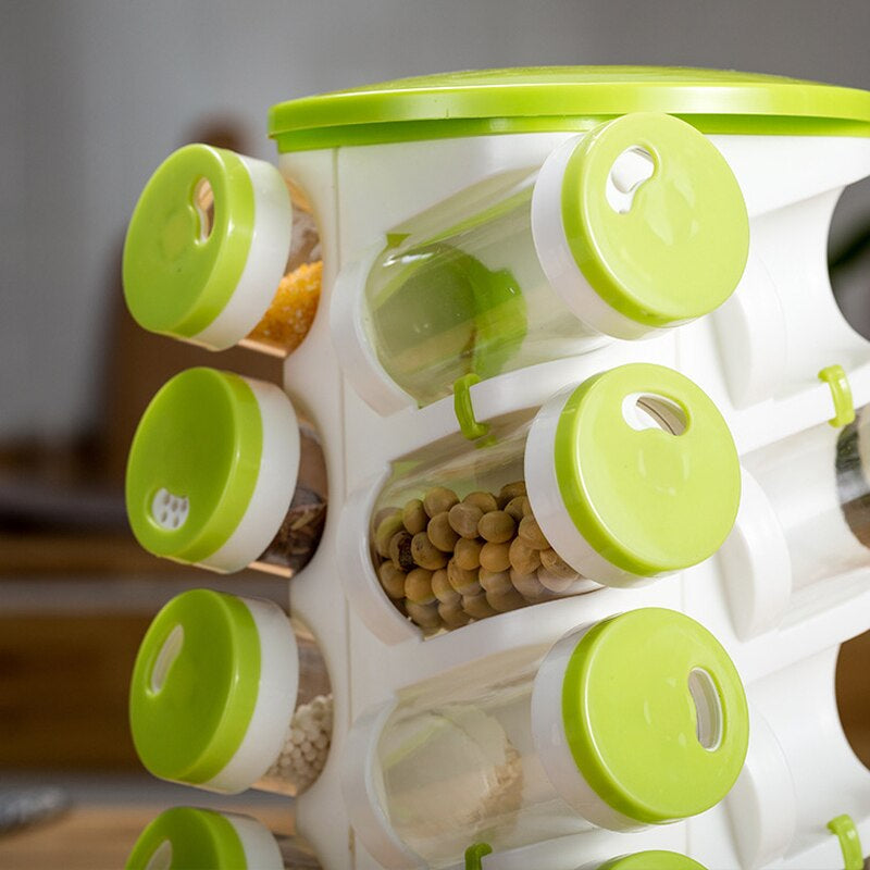 360 Rotating Spice Organizer Rack