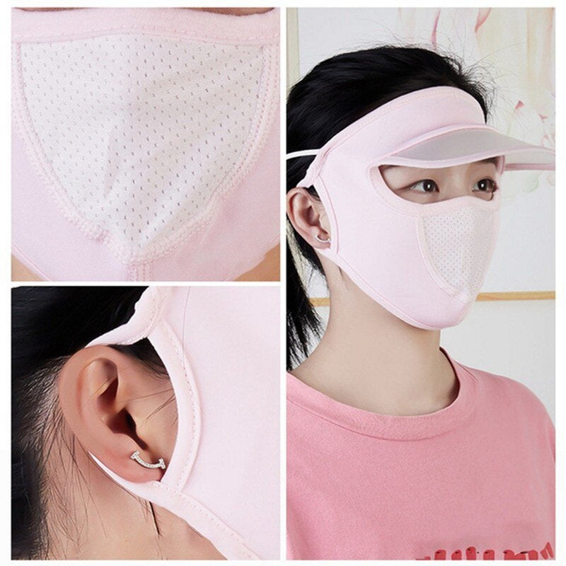 Breathable UV Protection Outdoor Sun Hat Mask - Image 2