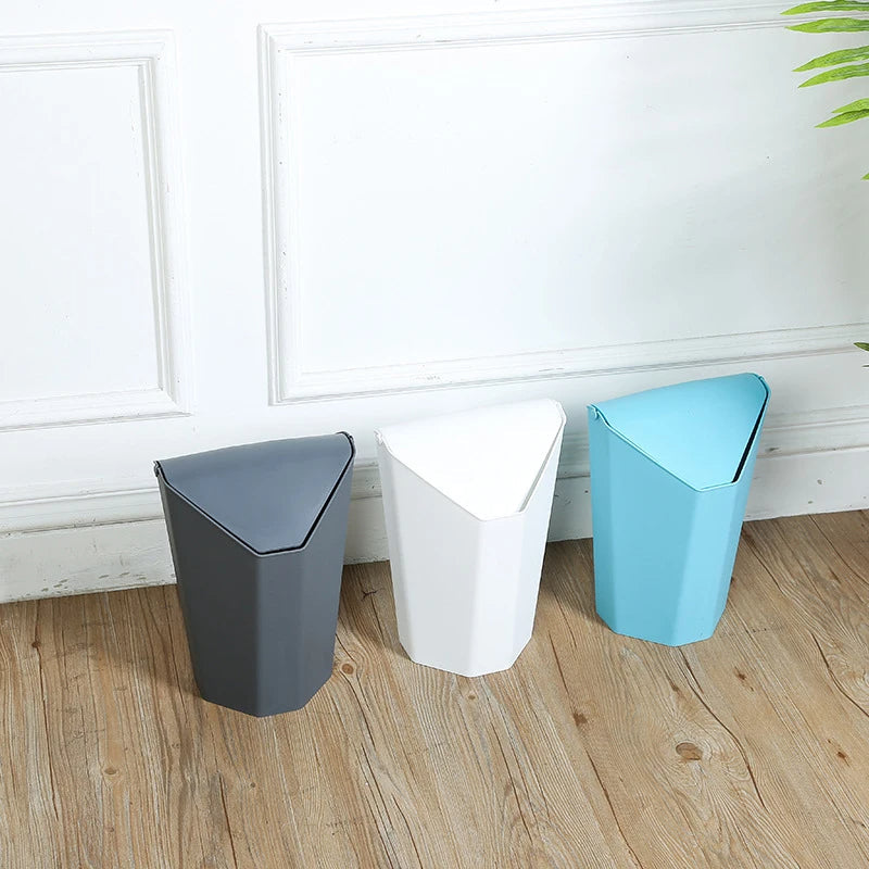 Creative Modern Home Use/Office Desktop Mini Plastic Trash Can - Image 0