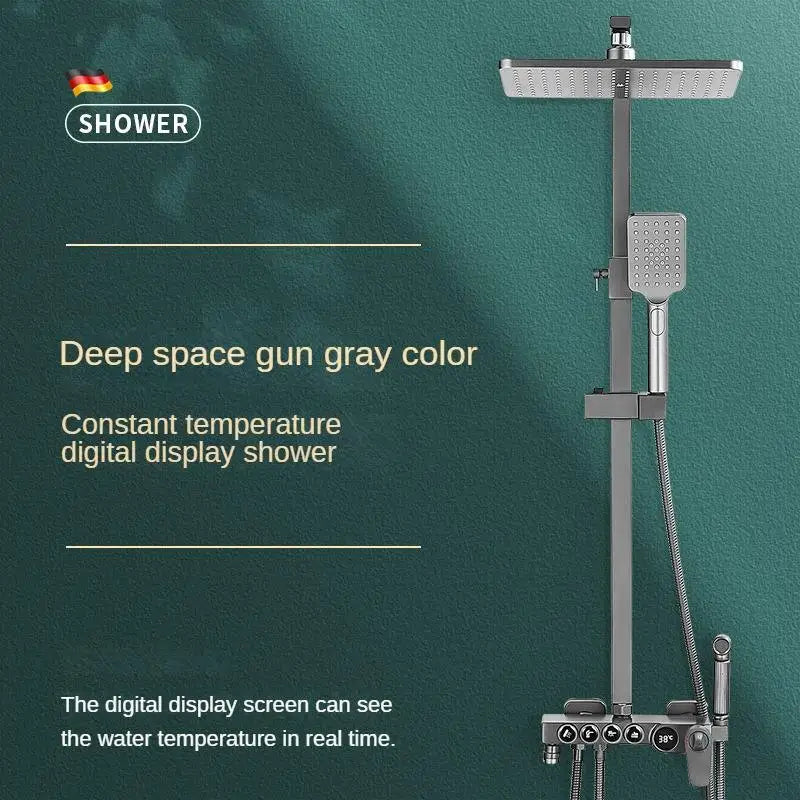 Smart Thermostatic Digital LCD Bidet Sprayer Elegant Shower Set - Image 3