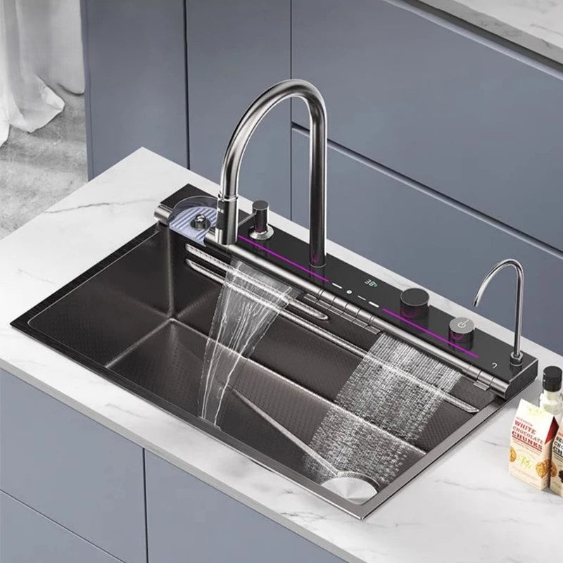 Anti-Scratch Led Digital Display Kitchen Sink