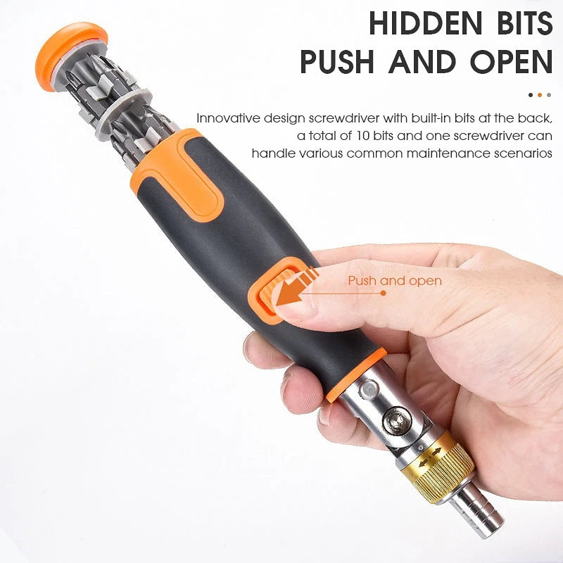 10in1 Multi-Angle Portable Ratchet Screwdriver