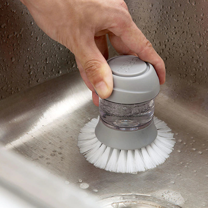 Non-stick Automatic Soap Dispensing Dish Cleaning Brush - Image 5