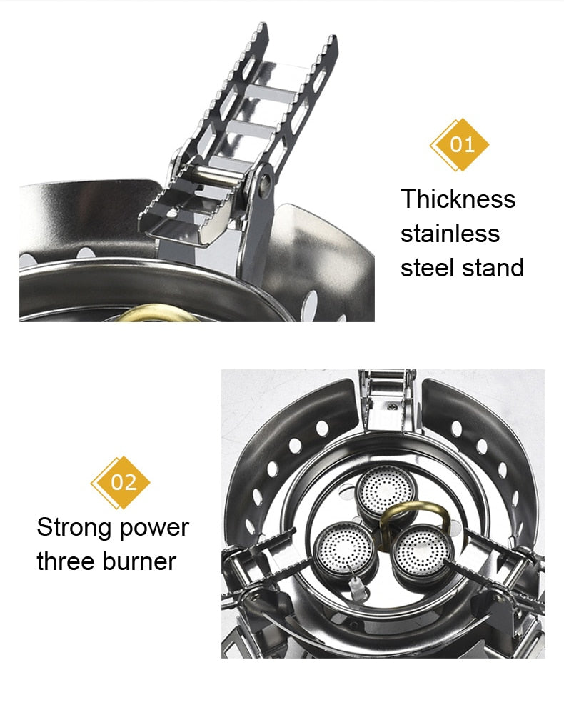 Portable Camping Foldable Gas Stove - Image 8