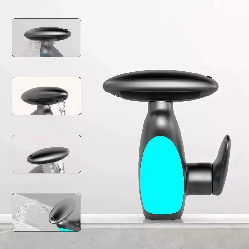 Sirena LED Whale Pull-Out Bathroom Sink Faucet