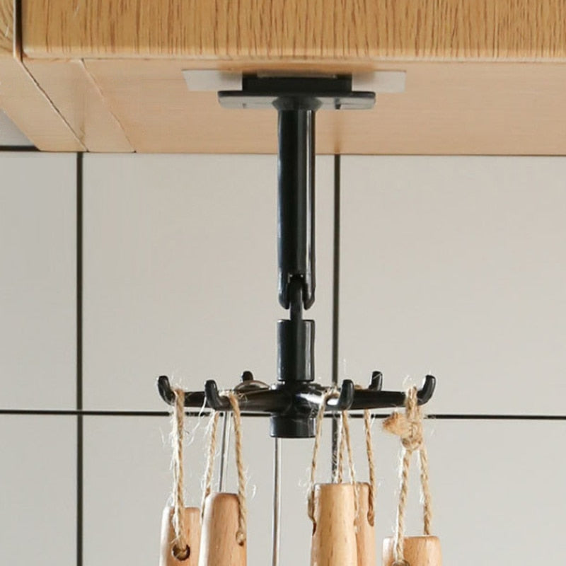 Punch Free Kitchen Dish Hook Organizer