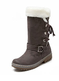 Thick Stylish Colorful Snow Boots for Women - Image 8