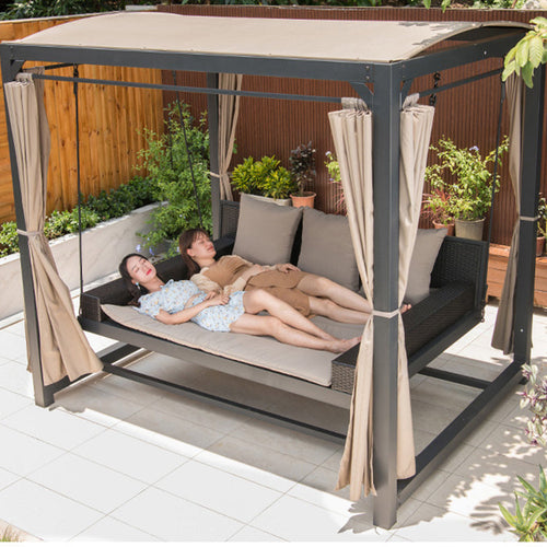 Nordic Style Breezy Outdoor Multifunctional Swing Bed - Image 0