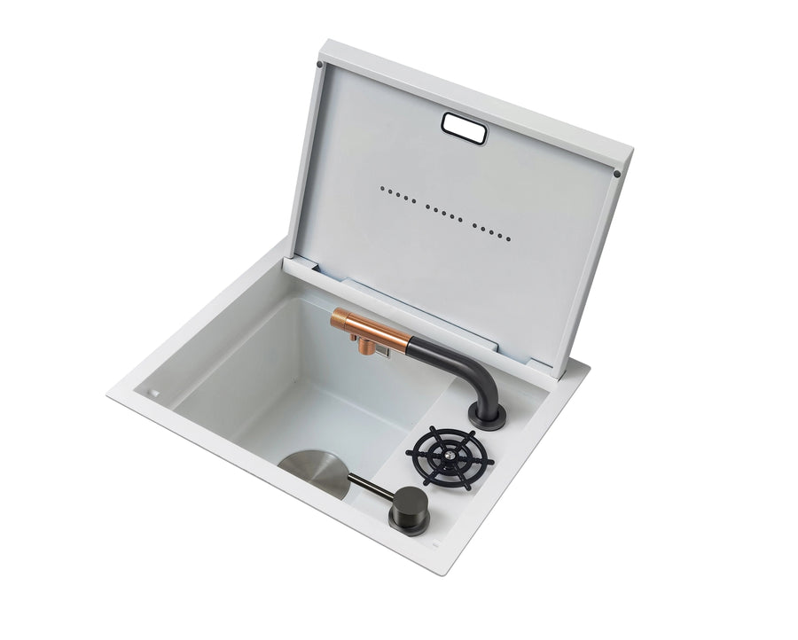 Sleek Multifunctional Cup Washer Modern Hidden Sink - Image 4
