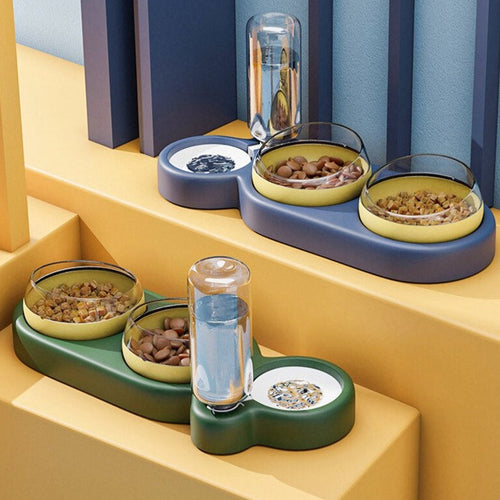 Automatic Cat Feeder Bowl Water Dispenser - Image 0