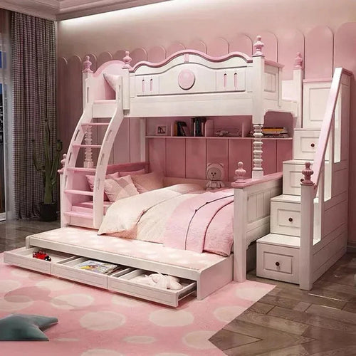 Fairy Tale Princess Castle Kids Bunk Bed - Image 0