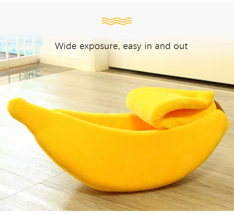 4 Colors Cute Banana Peel Cat House