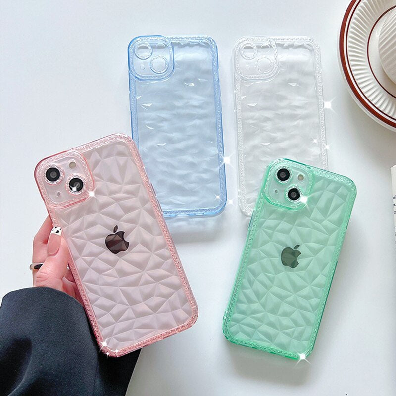 Transparent Geometric Stylish 3D Look iPhone Cases - Image 2