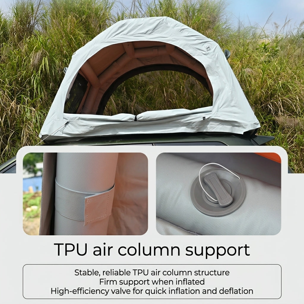 Four Season Inflatable Car Roof Camping Tent - Image 4