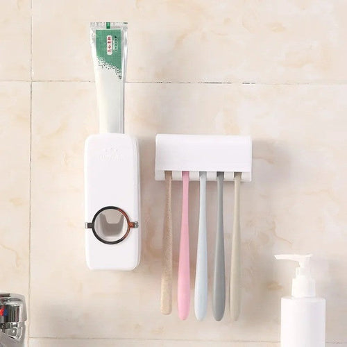 Automatic Toothpaste Squeezer Toothbrush Holder - Image 0