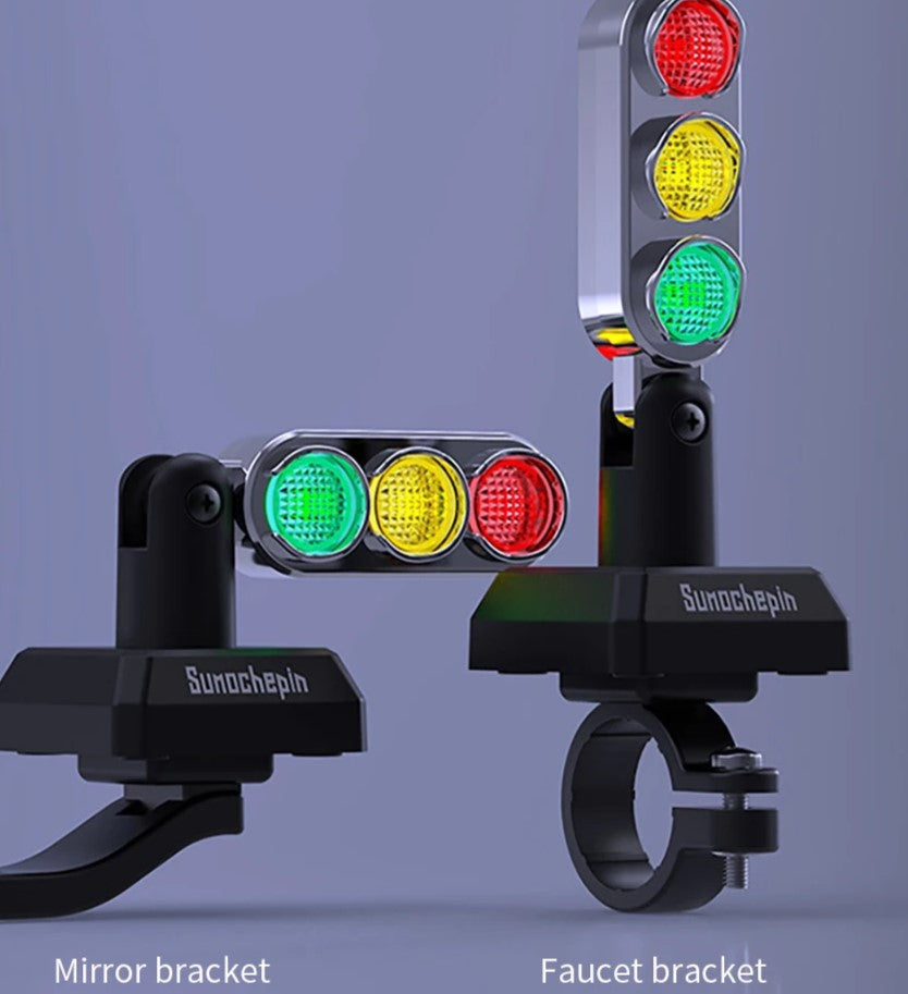 Mini Traffic Lamp Style Motorcycle Handlebar Signal Light - Image 2