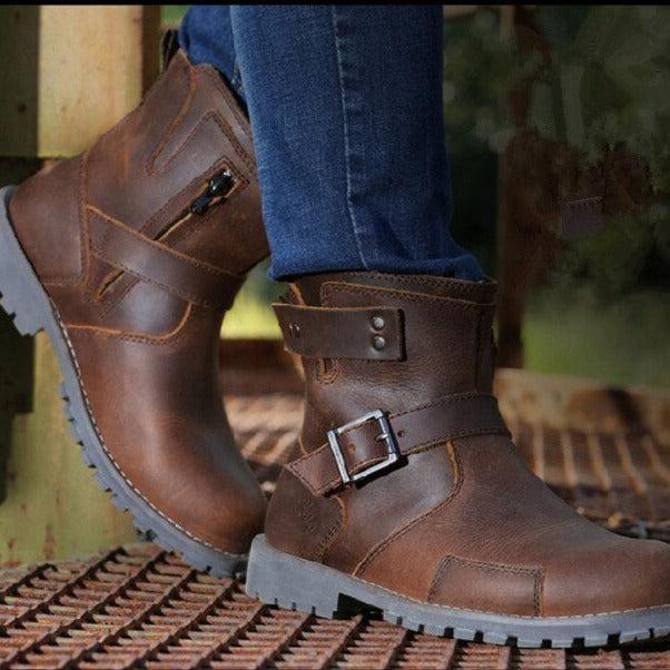 New England Leather Men Winter Boots