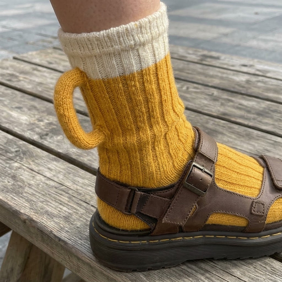 Happy Hour Beer Mug Knitted Socks