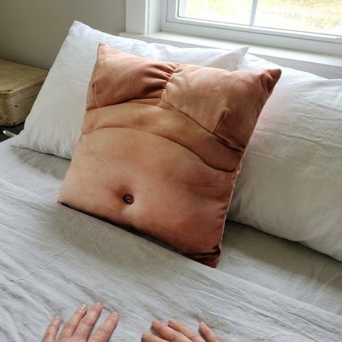 Dad Bod Couch Throw Pillow