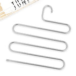 5-Layer Stainless Steel S-Shape Clothes Hanger