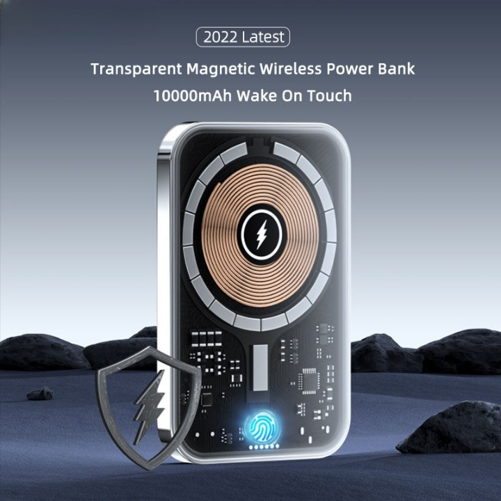 Transparent Magnetic Mini Wireless Power Bank