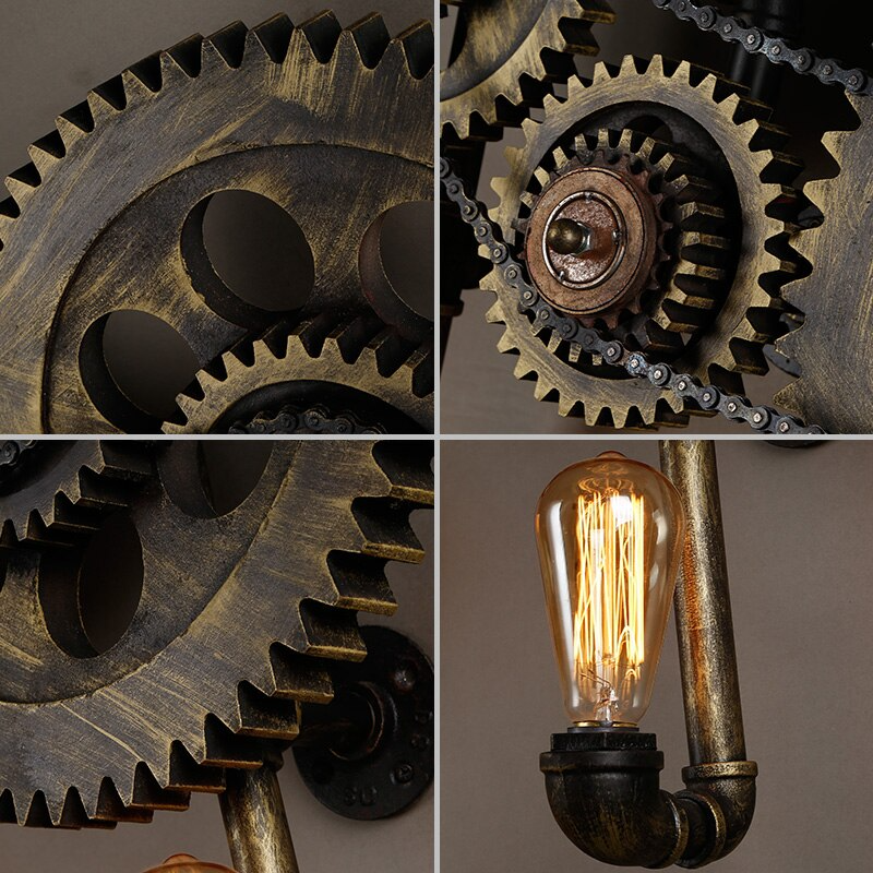Loft Style Edison Wall Sconce Style Iron Water Lamp - Image 1