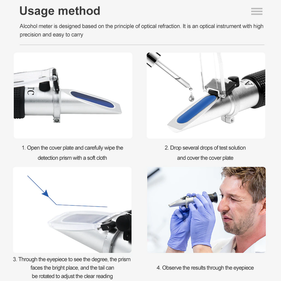 Mini Refractometer Fruit Sugar Tester - Image 3