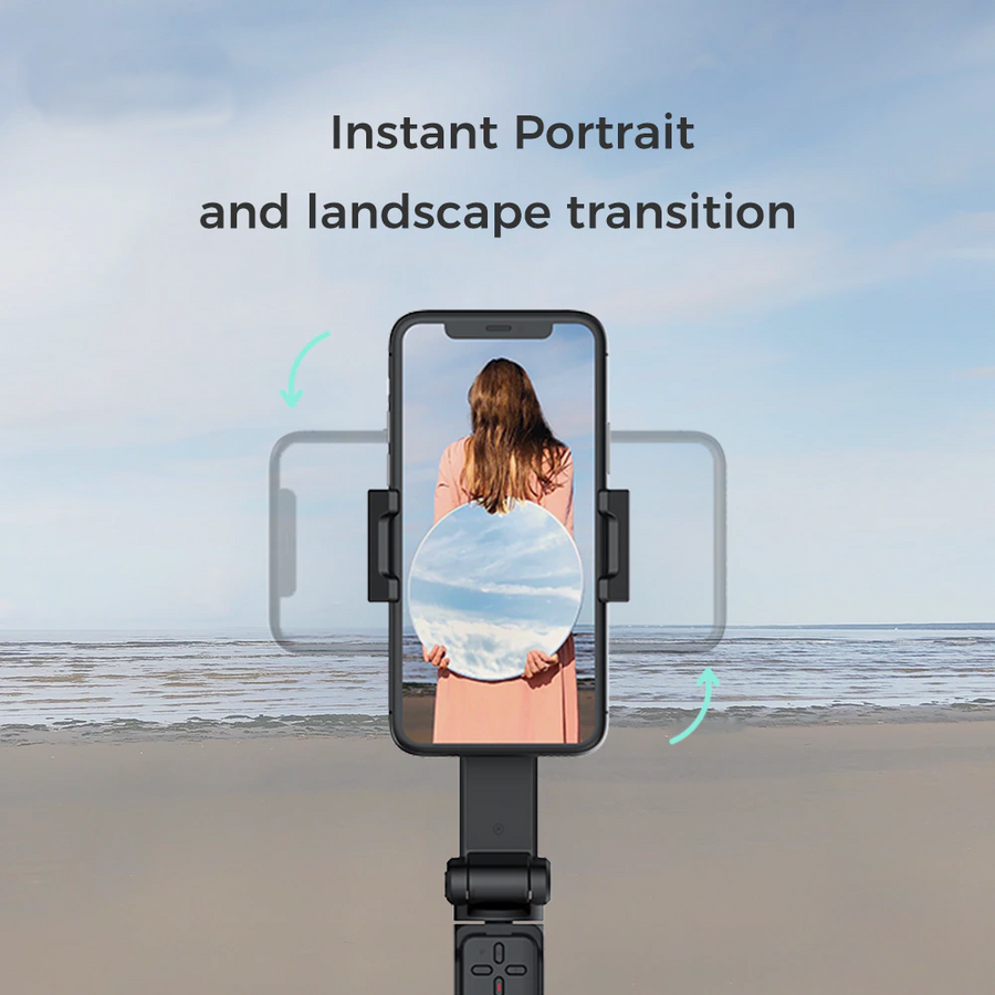 Foldable Gimbal Stabilizer Phone Selfie Stick - Image 3