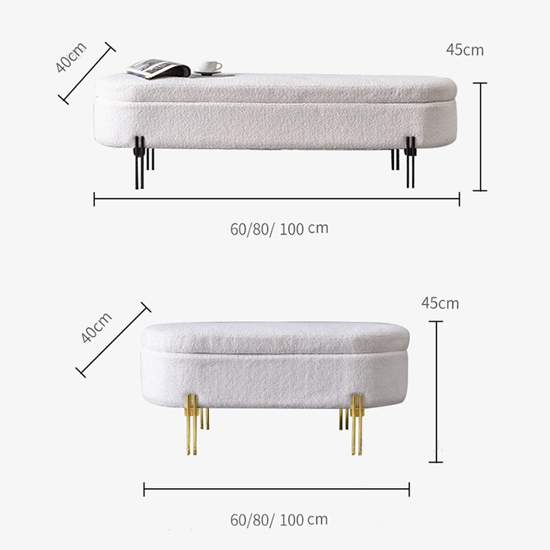 Luxury Storage Organizer Ottoman - Image 7