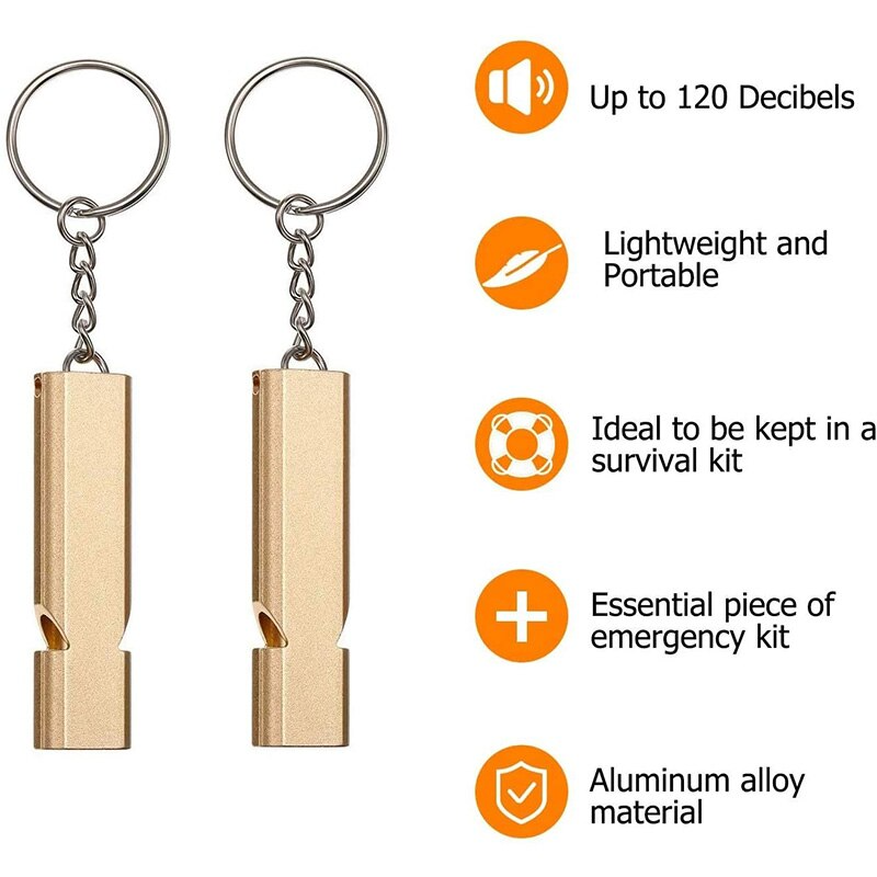 Ultra Loud Survival Emergency Whistle Keychain