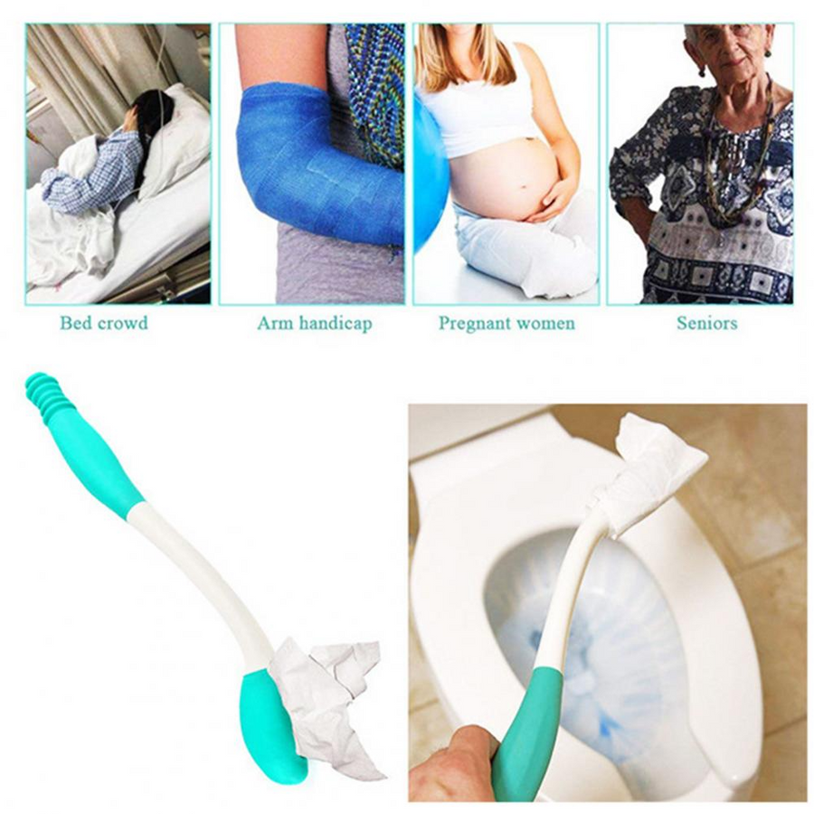 Elderly Long Reach Easy Toilet Paper Holder - Image 1