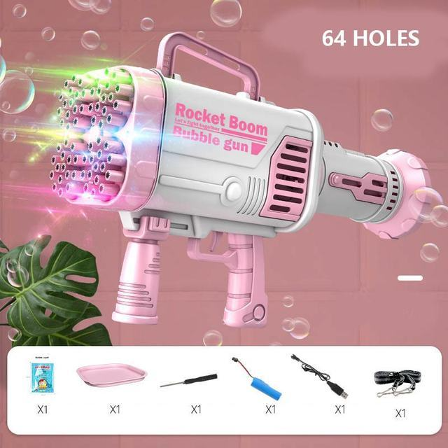 Automatic Flashing Rocket Launcher Bubble Gun - Image 6