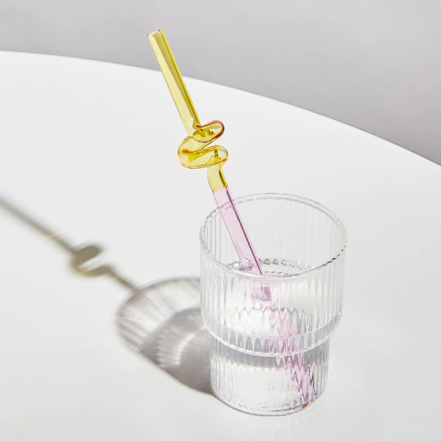 Colorful Environment Friendly Reusable Glass Straw